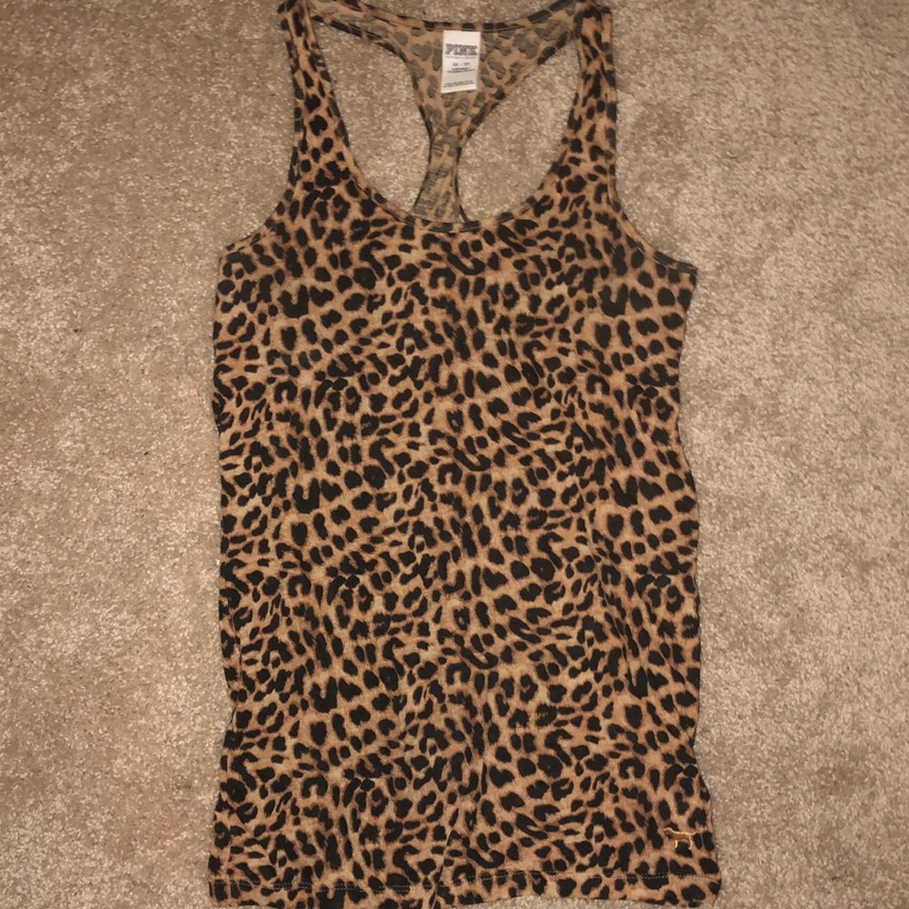 Victoria’s Secret Pink-cheetah print tank top